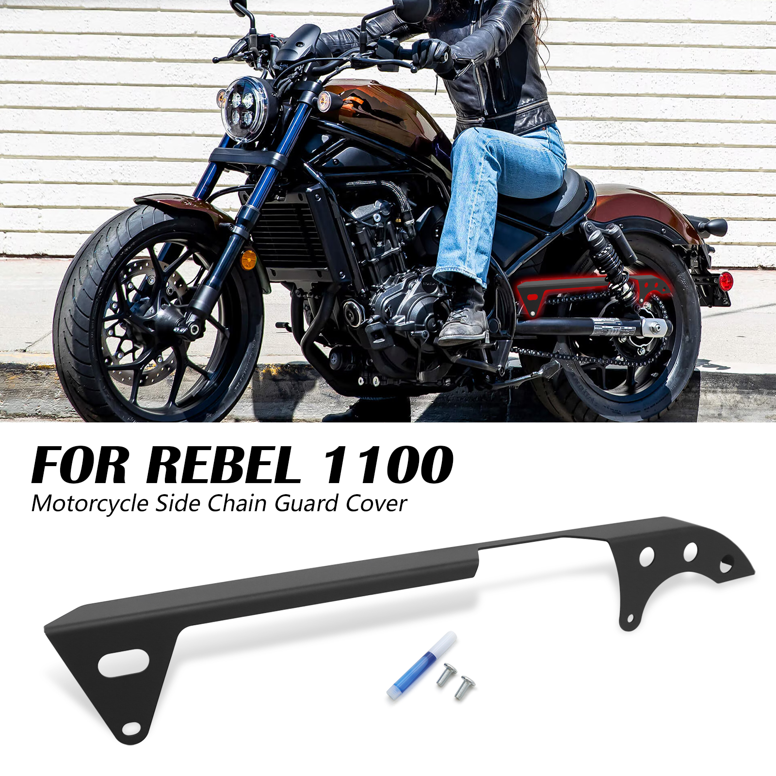 Rebel 1100 Chain Guard detail 2