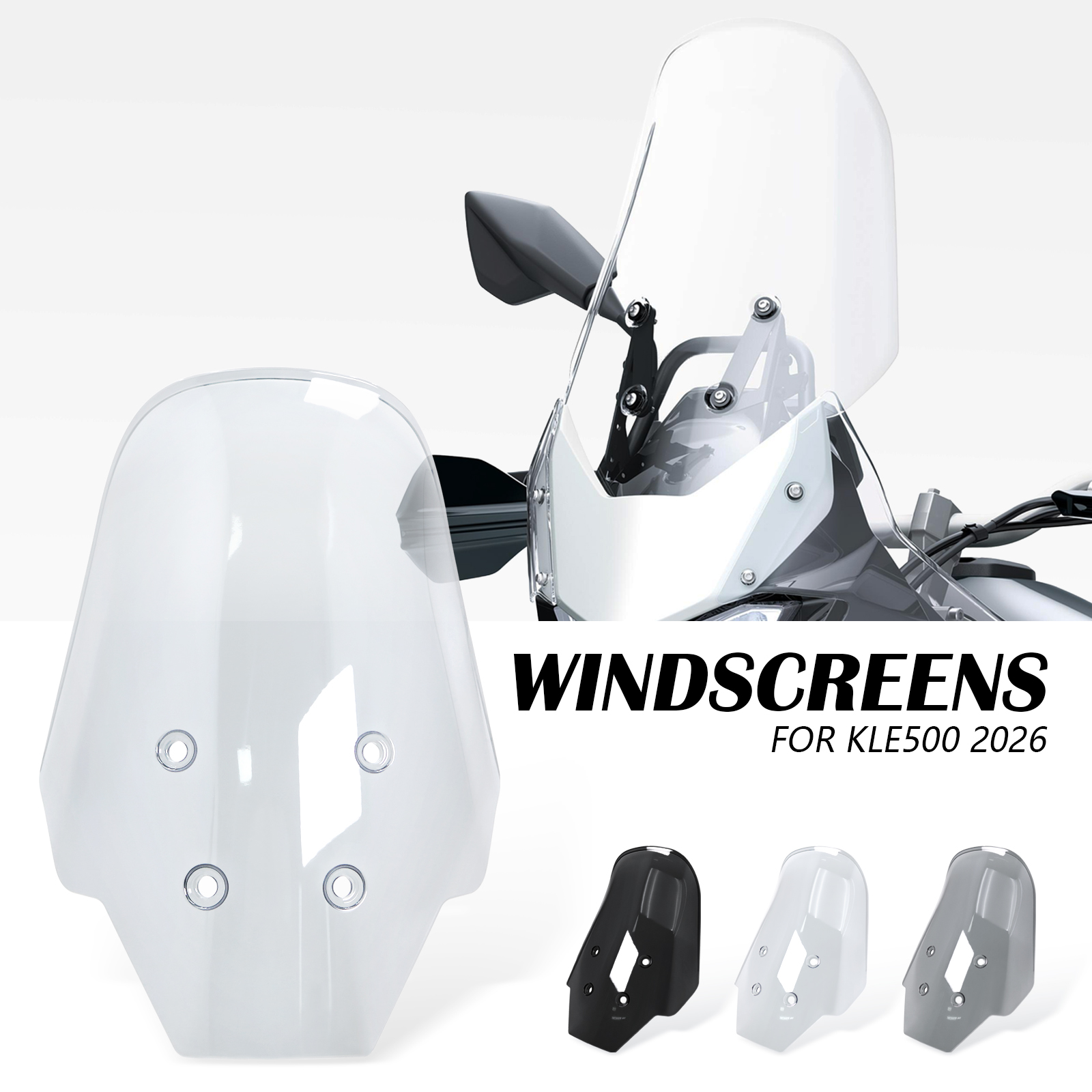 Touring Windscreen for Kawasaki KLE 500