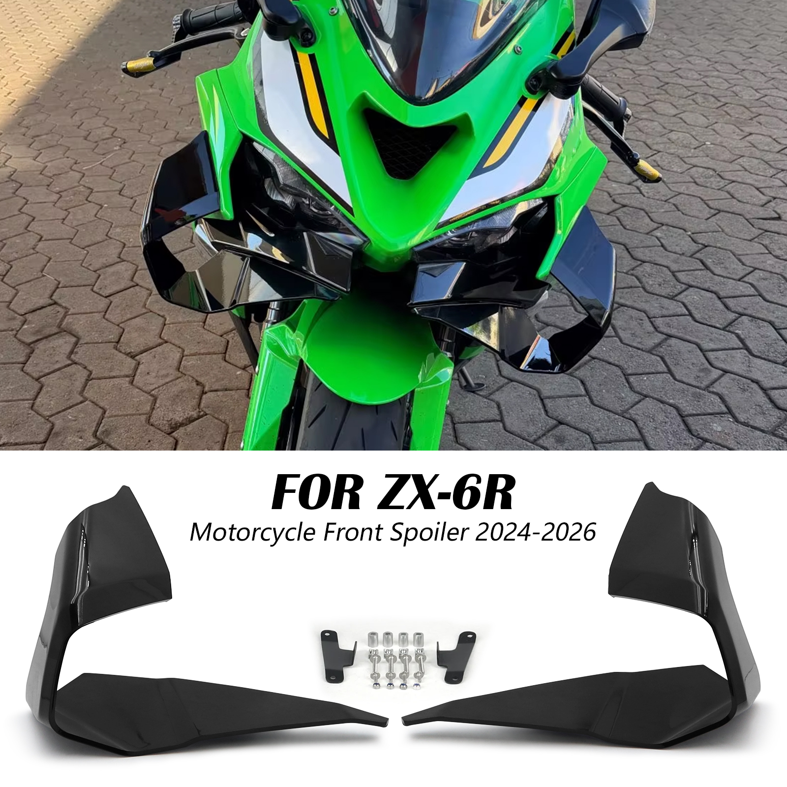 ZX-6R Front Winglets detail 3
